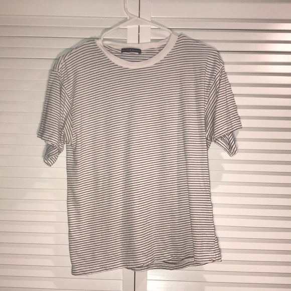 Black and White Striped Brandy Melville T Shirt - Picture 1 of 3